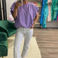 Bubble Purple Knit Top